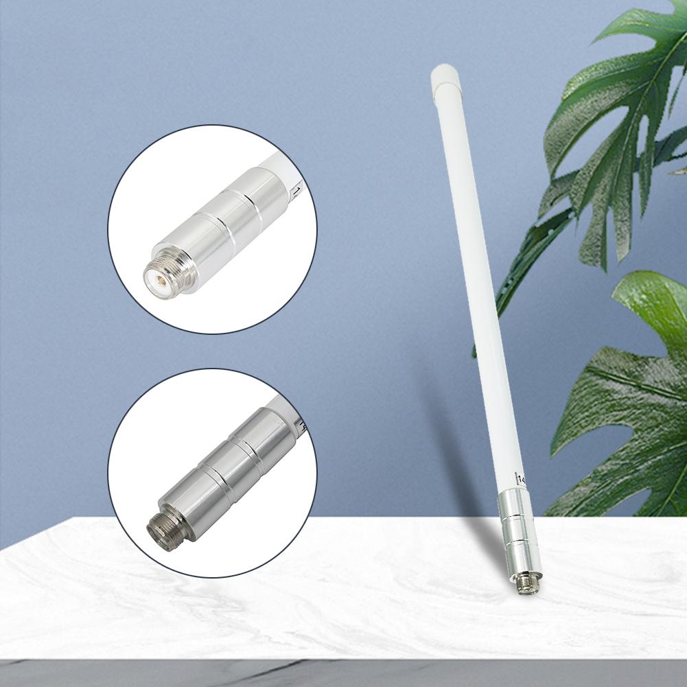 Omnidirectional Outdoor Antenna Waterproof Outdoor Omni Directional Fiberglass Base Antenna 144/430 MHz Fiberglass Antenna