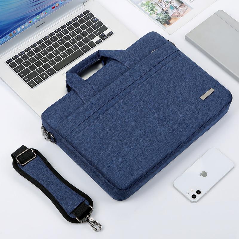 TS JYL laptop bag,Laptop Handbag Crossbody Solid Simple Business Briefcase