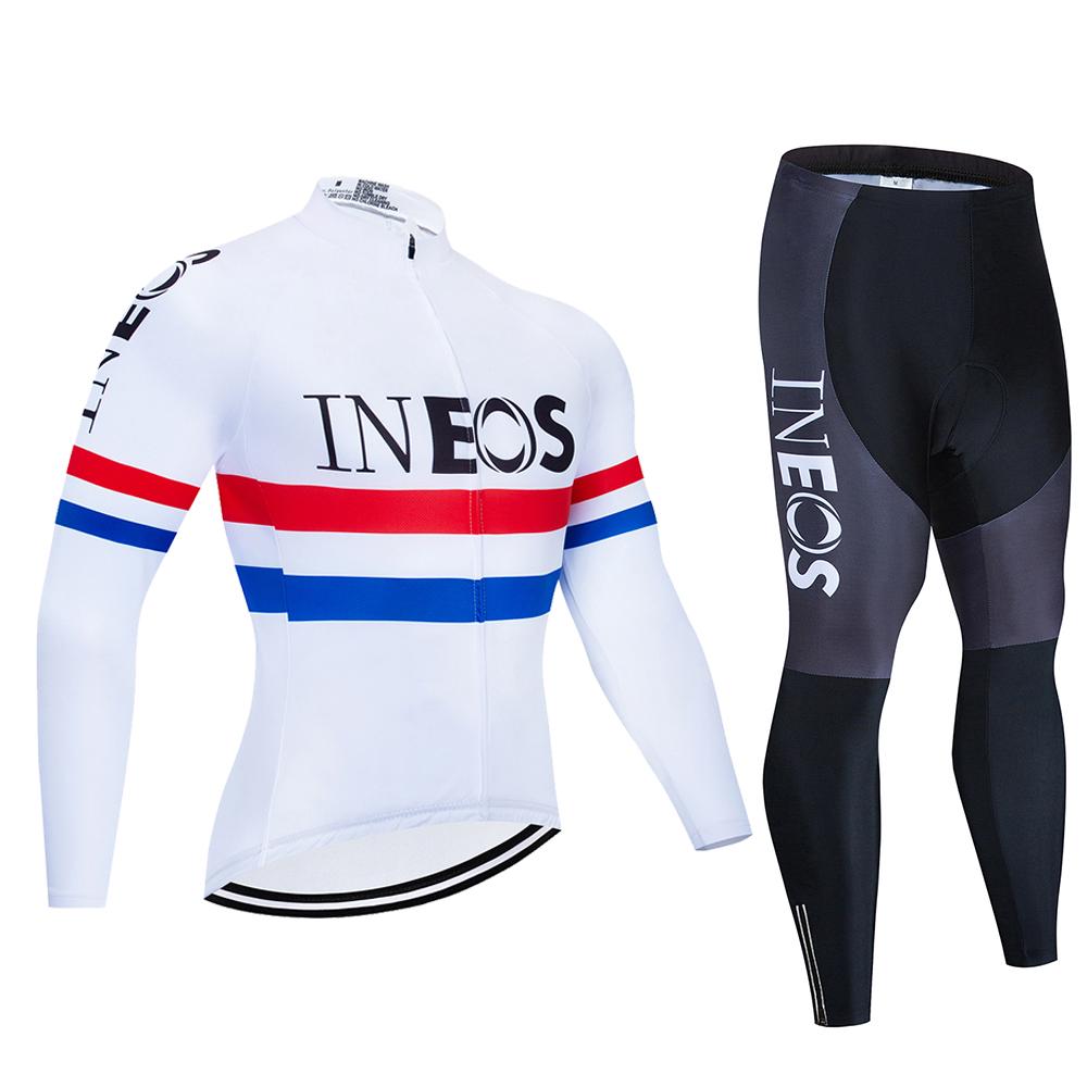 2026 Pro Cycling Jersey Autumn Riding Long Sleeves Men INEOS Cycling Bib Set Bicycle Clothing Spring MBT Breathable Bike Clothes