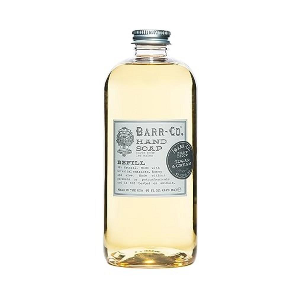 BARR-CO. Оригинальное ароматизированное мыло для рук Тихий Молочный Натуральное мыло с ванилью и ветивером Веганская формула 946,4 мл 32 унции, 5) Сахар и Сливки - 16 жидких унций Упаковка из