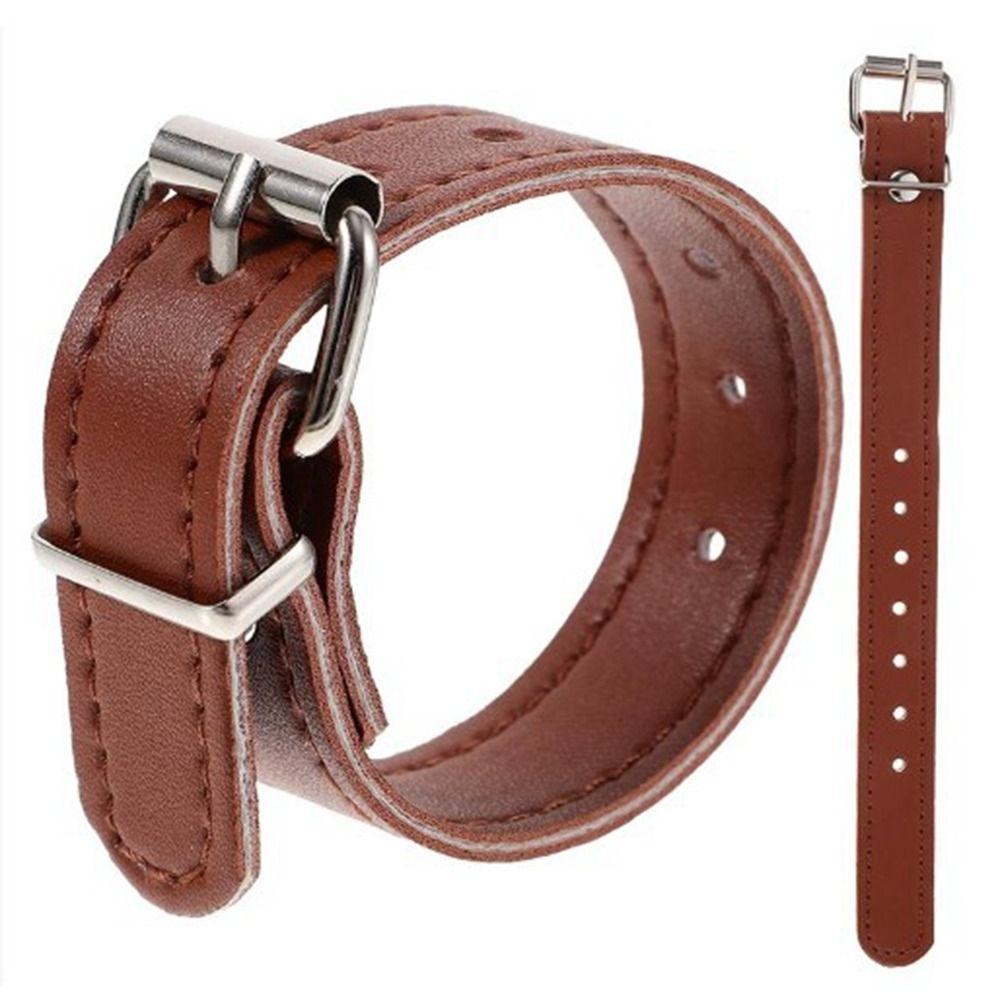 1pair Leather Cargo Rattan Baskets Replacement Children's Bicycle Buckle Belt  Hardware Accessories