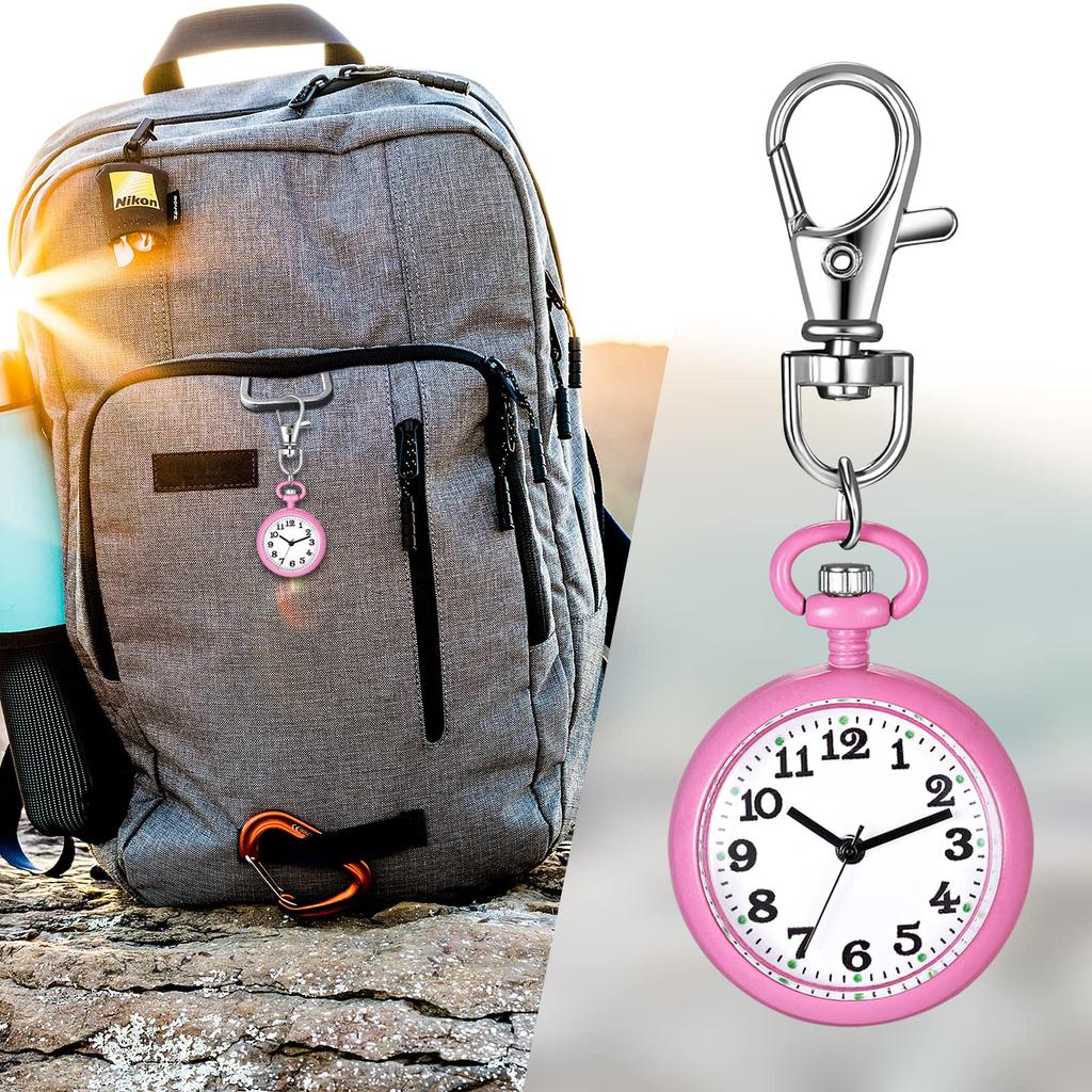 Lancardo Nurse Watch Pocket Watch Clip Nurse Watch Cute Ladies Analog Clock Pocket Watch Perfect Gift to Day Nurse Watch