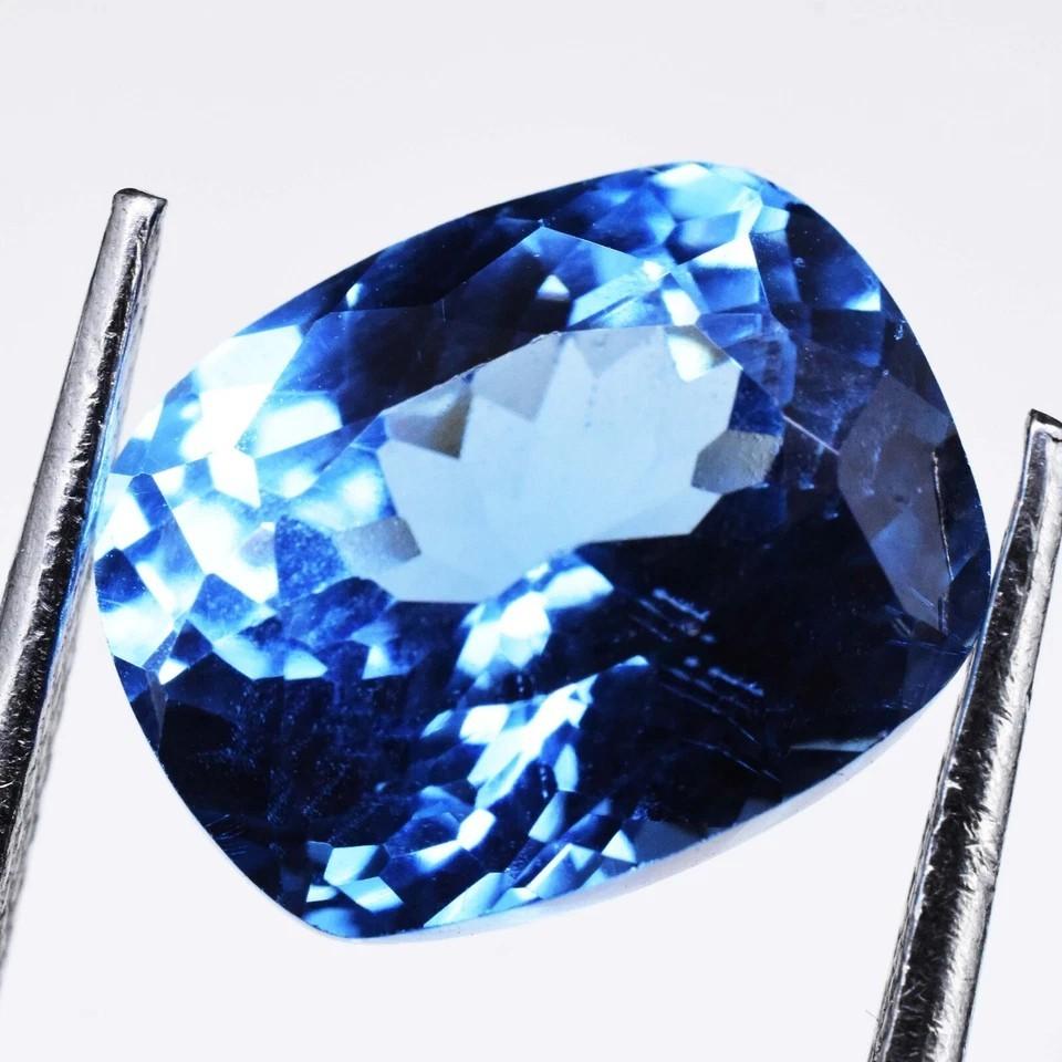Flawless Natural Aquamarine 8.75 Ct Radiant Cut CERTIFIED Loose Gemstone