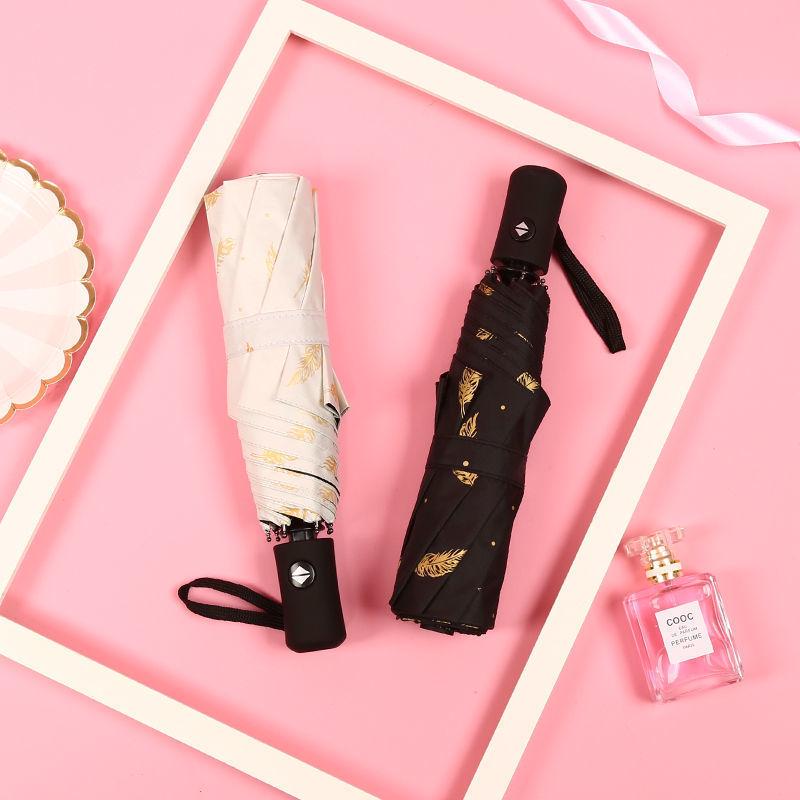 **Компактный складной зонт от солнца и дождя с УФ-защитой**