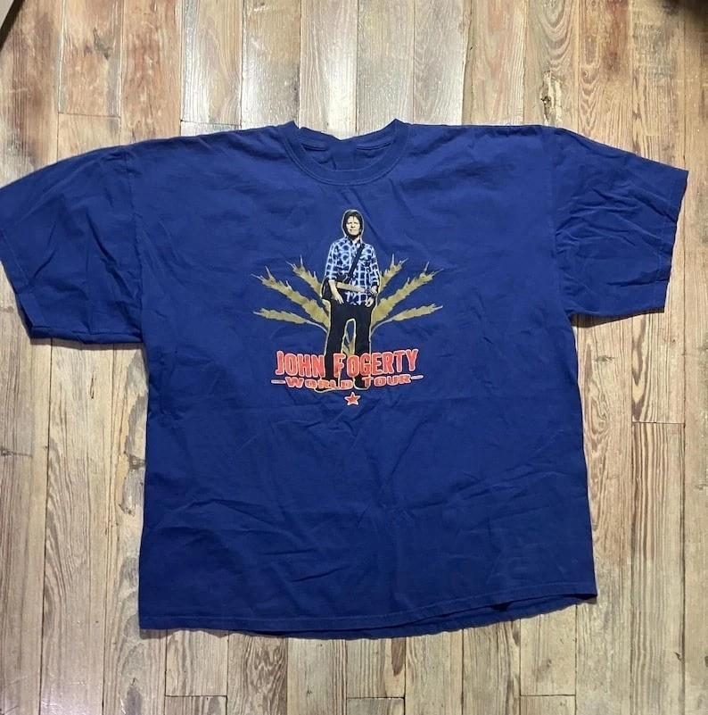New John Fogerty world tour Gift For Fans Unisex S5XL Shirt KK2258 Unisex T-Shirt