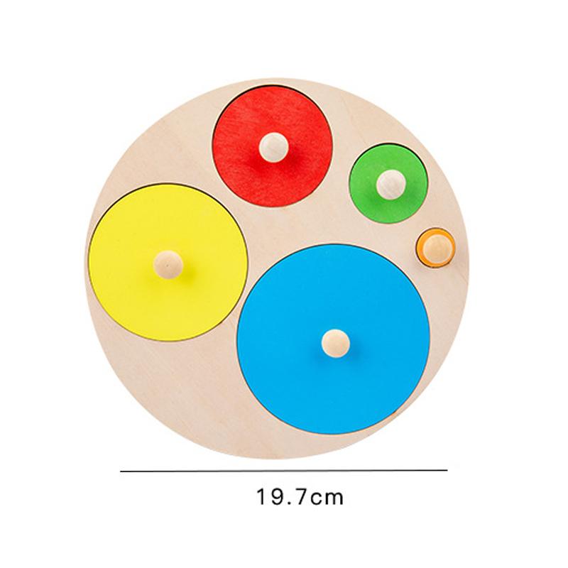 Деревянная доска для царапания с сопоставлением форм и цветов, Монтессори, детская головоломка, геометрические познавательные игрушки для раннего развития, TMZ