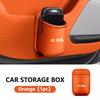 Car Door Wall Mounted Storage PU Logo Storage Hang Pocket For Renault RS Line Clio Megane 3 Scenic Laguna Logan Kangoo Sandero T111