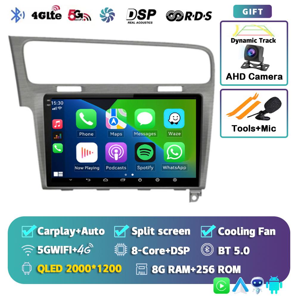 Android 14 Carplay Автомагнитола Для Volkswagen VW Golf 7 2013 - 2016 2017 2018 2019 2020 MK7 Мультимедийный Плеер Стерео Система GPS Головное Устройство