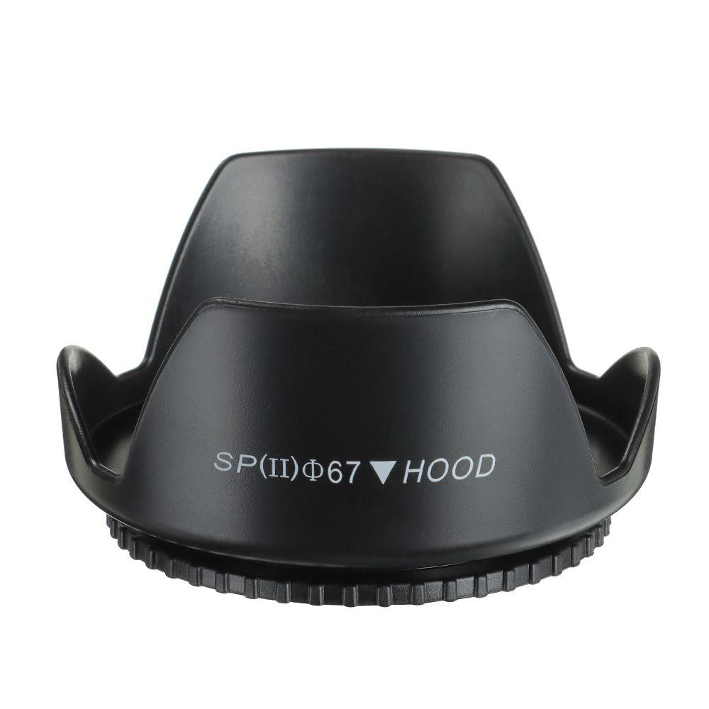 Practical Universal Camera Anti-Glare Cover Screwed Lens Hood Sunshade Protective Shield