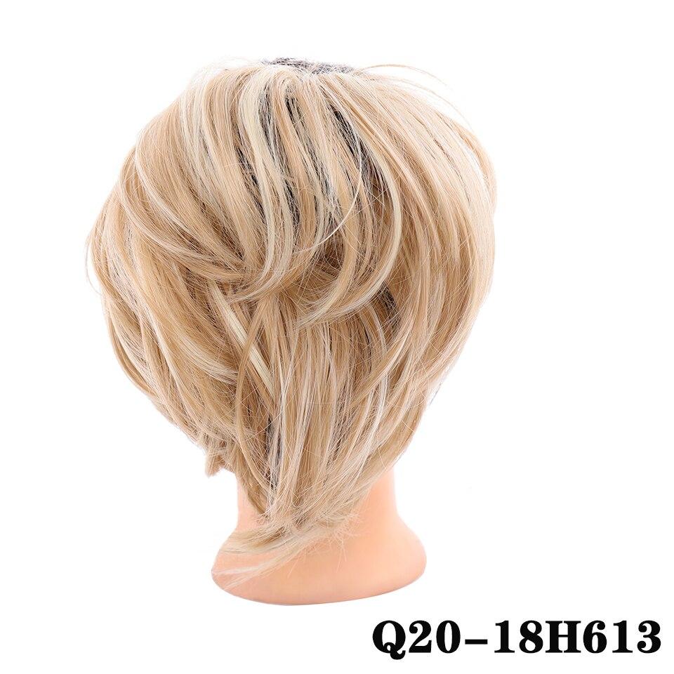 LUPU Короткие прямые шиньон синтетические волосы пучок резинка резинка для волос хвост шиньон для женщин хвосты натуральные накладные волосы