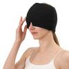 Cold/Hot Therapy Head Wrap Migraine Relief Ice Cap with Adjustable Eye Masque Reusable Headache Soothing Hat for Sinus Pain Tension & Stress Relief