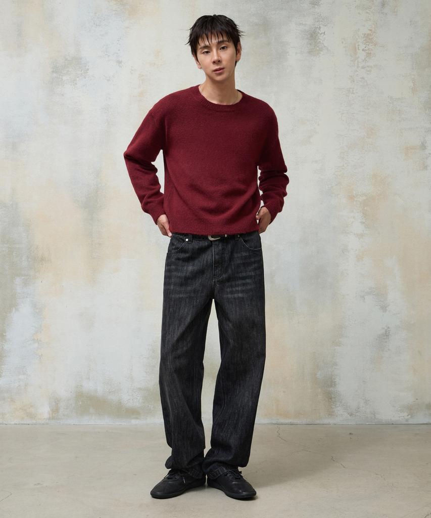 AGOD Essential Crop Knit [Red]