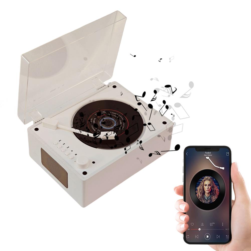 Домашний музыкальный плеер Перезаряжаемый Поддержка CD BT USB 3,5 мм AUX Беспроводной динамик Bluetooth-совместимый 5.0 Настольный CD-плеер для телефона