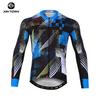 Mens Long Sleeve Cycling Jersey Black Panther Print Moisture Wicking Bike Top Riding