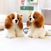 Simulation Dog Puppy Stuffed Toys Lifelike King Charles Spaniel Dog Plush Doll Stuffed Pillow for Kids Baby Birthday Gift