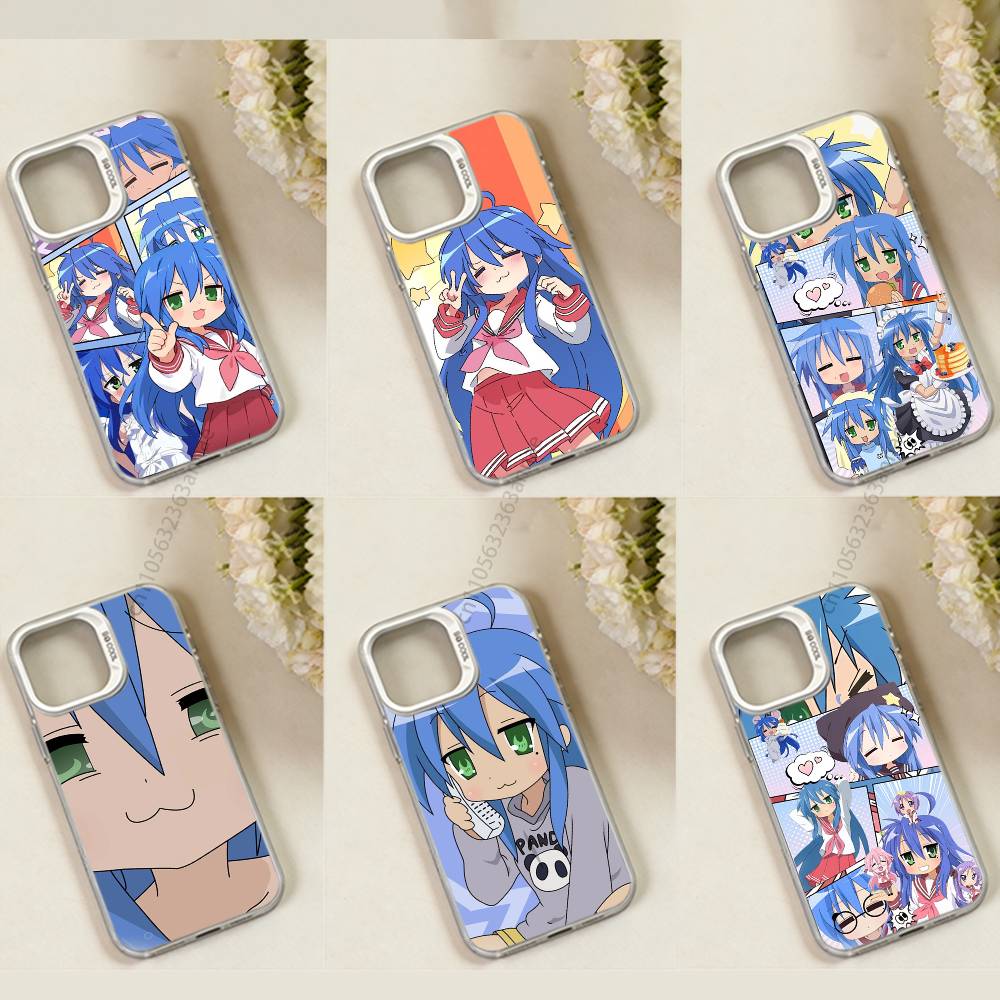 Чехол для телефона Konata Izumi L-Lucky S-Star для iPhone 17 11 12 Pro Max Plus Mini Air SE 16e 14 15 16 13 Мягкий