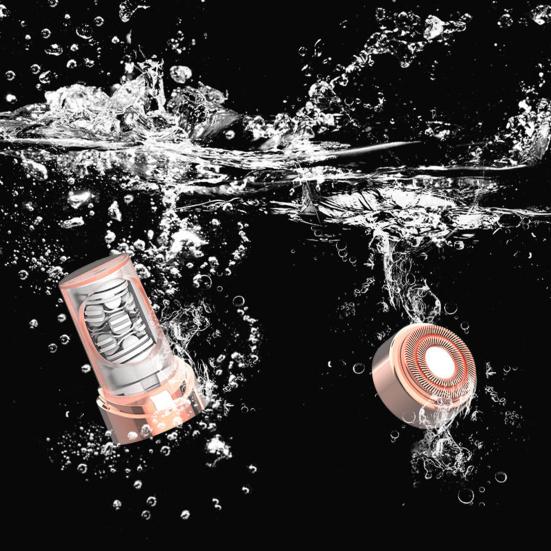 Электробритва с двумя головками, перезаряжаемая через USB, водонепроницаемая, портативная, для мужчин, женщин, лица, тела, зоны бикини, рук, ног, удаление волос, эпилятор, бритва, триммер