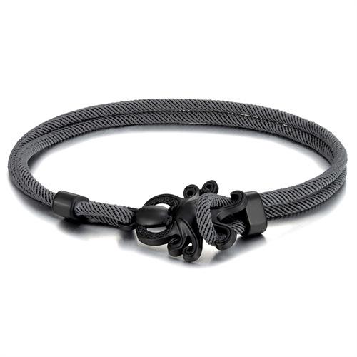 Цветной Миланский Шнур Регулируемый Браслет на Руку Черный Осьминог Многослойный Браслет Пляжный Стиль Отпускной Стиль