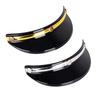 PC Material Motorcycle Visor Peak Helmet Sun Shade Protector Three Button Visor for Chopper Helmet