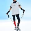 Anta SS22 Спортивная футболка с принтом Golden Dragon Print Топы унисекс Белая 962228189-1