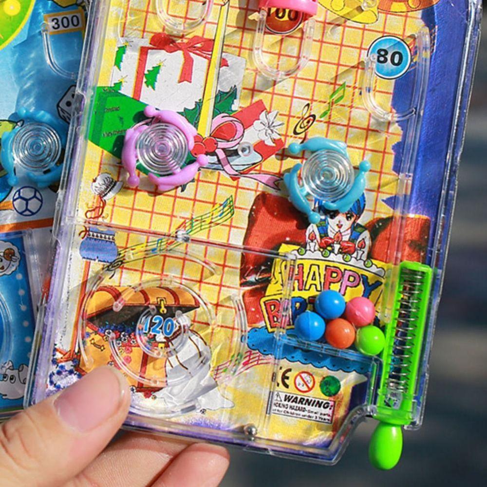 Handheld Mini Pinball Desktop Games Machine Labyrinth Beads Ejection Creative Children Toys