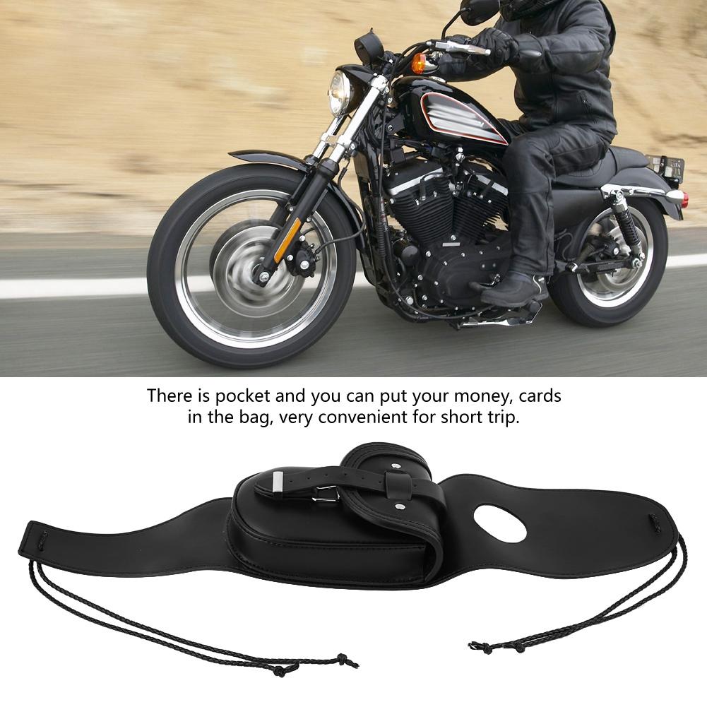 Real Leather Fuel Tank Chap Cover Panel Bag for Motorcycle Sportster XL 883 1200
