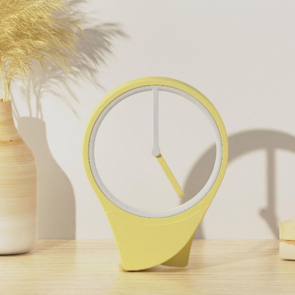 No Dial Floating Clock Minimalist Desktop Aesthetic Ornament Modern Clock Home Decoration for Office Living Room Gift B