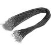 Necklace Cord, Waxed Cord Necklace, 100 Pieces Wax Cord With Lobster Claw Clasp, Waxed Thread For Diy Jewelry Findings