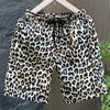 Плюс размер M-7XL летние шорты мужские эластичный пояс леопардовый принт повседневные шорты летняя одежда