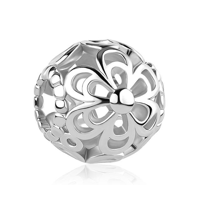 925 Sterling Silver Metal Beads Sister Pendant Family Flower Charm Fit Original Charms Silver 925 Bracelet Genuine Gifts