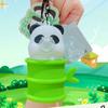 Funny Spit Bubble Keychain Creative Panda Bamboo Pendant Cartoon Panda Keychain  Accessory