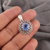 Tanzanite Handmade Gemstone Pendant, 925 Solid Sterling Silver Pendant Antique Jewelry, Pendant For Engagement Gift