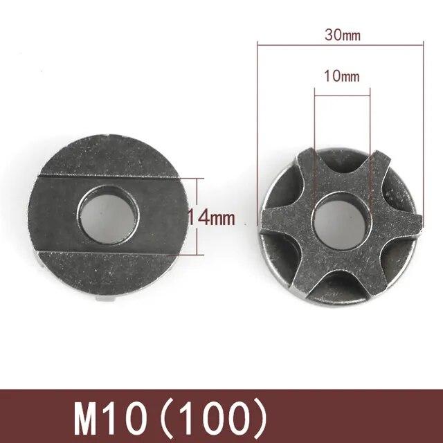 M10/M14/M16 Шестерня для бензопилы 100 115 125 150 180 Сменная угловая шлифовальная машина Шестерня пильная звездочка Цепное колесо для кронштейна бензопилы