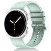 Solid Color Vertical Striped Silicone Watch Band for Galaxy Watch9 / 8 / 8 Classic, Adjustable Replacement Strap