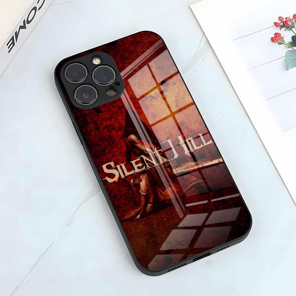 Чехол для телефона Silent Hill 2 для iPhone 17 Pro Max 15 Pro 16 14 Plus 12 13 Mini 11 Pro Ударопрочный стеклянный чехол