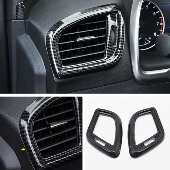 For Nissan Murano 2015-2024 Car Dashboard Air Vent Cover Trim Carbon fiber look