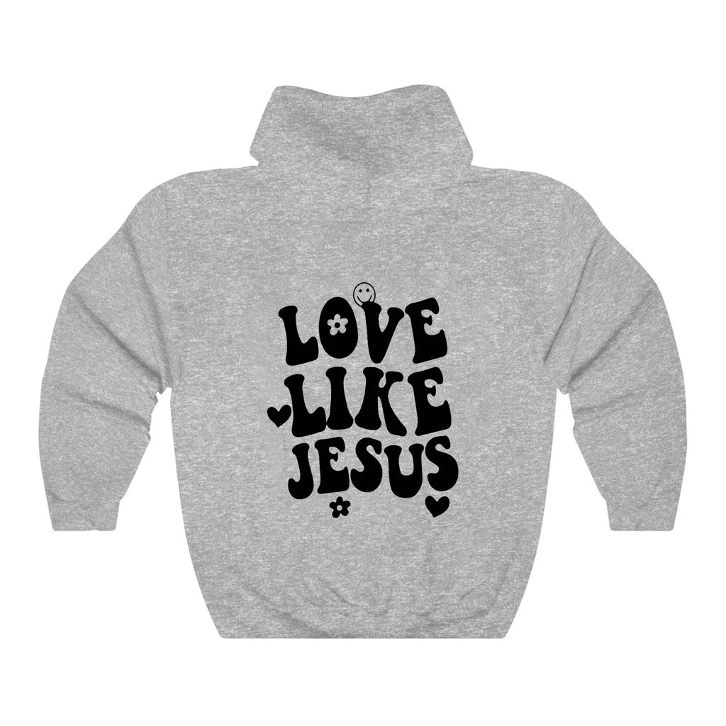 Толстовка с капюшоном «Любовь как Иисус», милые женские толстовки с длинными рукавами и христианскими стихами из Библии, уличная одежда