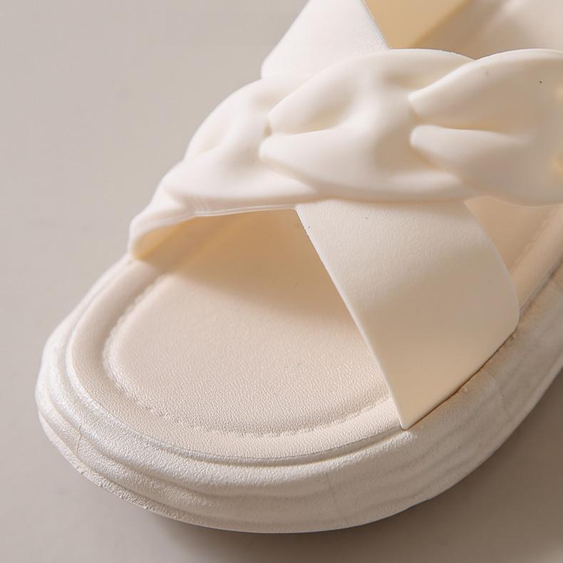 Минималистичные тапочки для женщин, летняя модная пляжная обувь, сандалии, плоская подошва, нескользящие, однотонные, классные тапочки