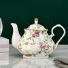 400ML Teapot English Afternoon Tea Set Teapot High-Grade Porcelain Coffee Pot Heat Resistant Kettle Pot