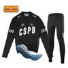 Unisex Long Sleeve Cycling Jersey Bib/Regular Pants Set Road Bike Outdoor Sports Breathable Quick Dry