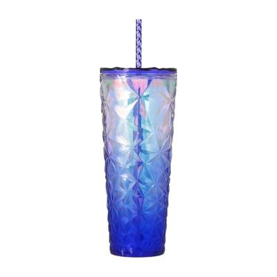 Starbucks STARBUCKS Logo Cold Cup Tumbler Gradient 710ml Tumbler Coffee Starbucks Christmas 2024 Blue Present Gift Bottle Water