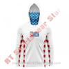 Mens Quick-Dry Ice Silk Long Sleeve Fishing Shirt UPF50 Sun Protection Hooded Tee With Integrated Face Cover