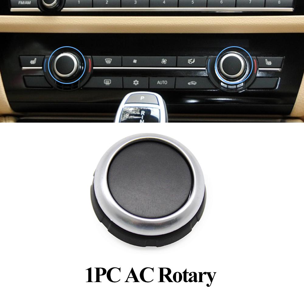 Car Air Conditioner Button Cover Key Audio Switch Caps Replacement For BMW 5 7 Series X5 X6 F10 F18 F01 F02 520 523 525 530 730