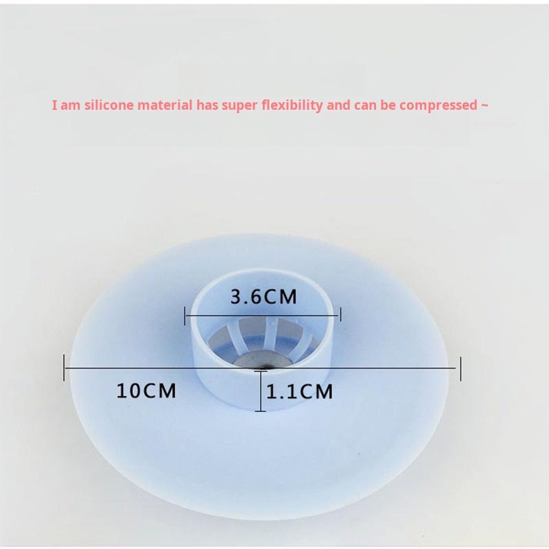 Полукруглые принадлежности для ванной комнаты Силиконовые утолщенные невидимые уплотнители Прессуемый тип Аксессуары для ванной комнаты Антизапаховые многофункциональные сливные аксессуары для волос