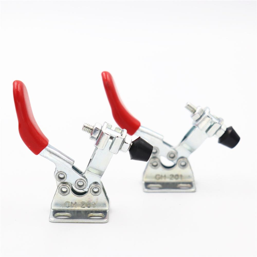 1Pcs DIY Mini Hand Tool Toggle Clamp Quick-Release Horizontal Clamp Welding Press Quick Fixture Clamps for Woodworking 27Kg