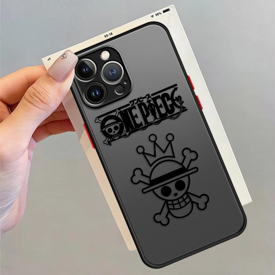 Чехол с логотипом аниме One Piece для iPhone 17 Pro Max Air 12 7 8 SE 11 XS XR 13 Mini 15 16 Plus 14 Funda Задняя крышка телефона