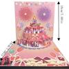 Multicolor Happy Birthday Cards Cartoon with Envelope Music Postcard Craft Music Lighting 3D Paper Carving Greeting Card