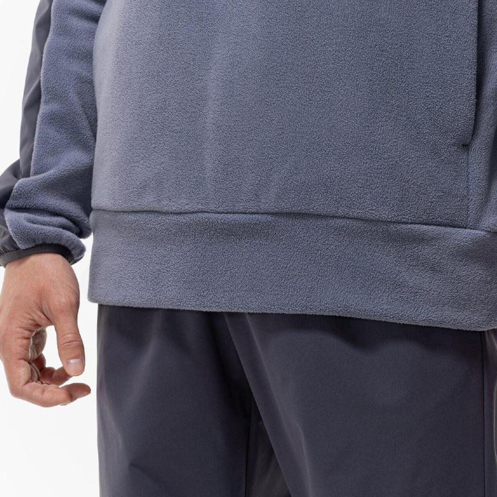 Mizuno Proof Fleece Crew Training Granite Size 32MCC559 Men's Water-Repellent Wear, Gray, L,