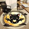 1pc Bat Moon Office Round Area Rug, Under Office Chairs Bedroom Living Room Home Decor, Room Deco, Available in Various Sizes 171