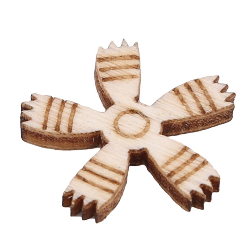 Маленькие деревянные маленькие цветы листья маленькая трава смешанные дети DIY граффити развивающие игрушки